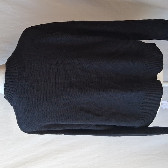 Quince 100% Organic Cotton Cropped Cardigan Black S - Picture 8 of 12